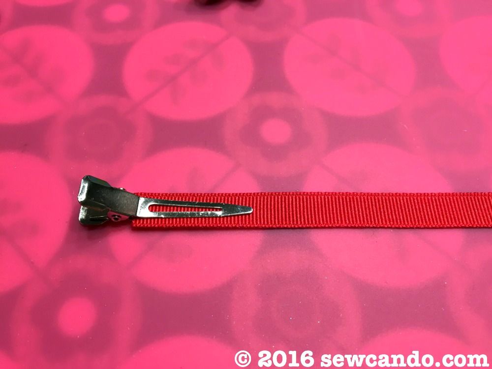 Sew Can Do Tutorial Time 3D Ribbon Christmas Tree Hair Clips